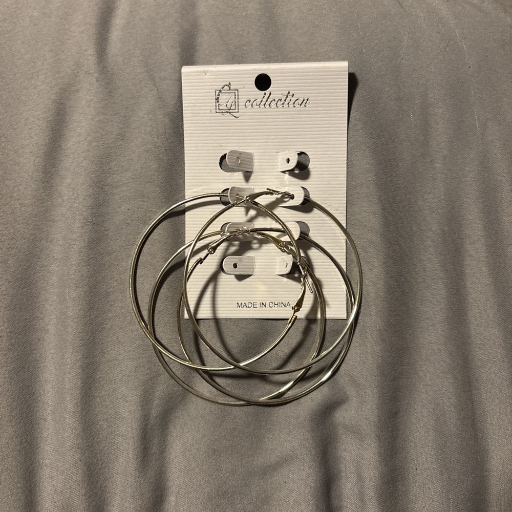 Silver Hoop Earrings